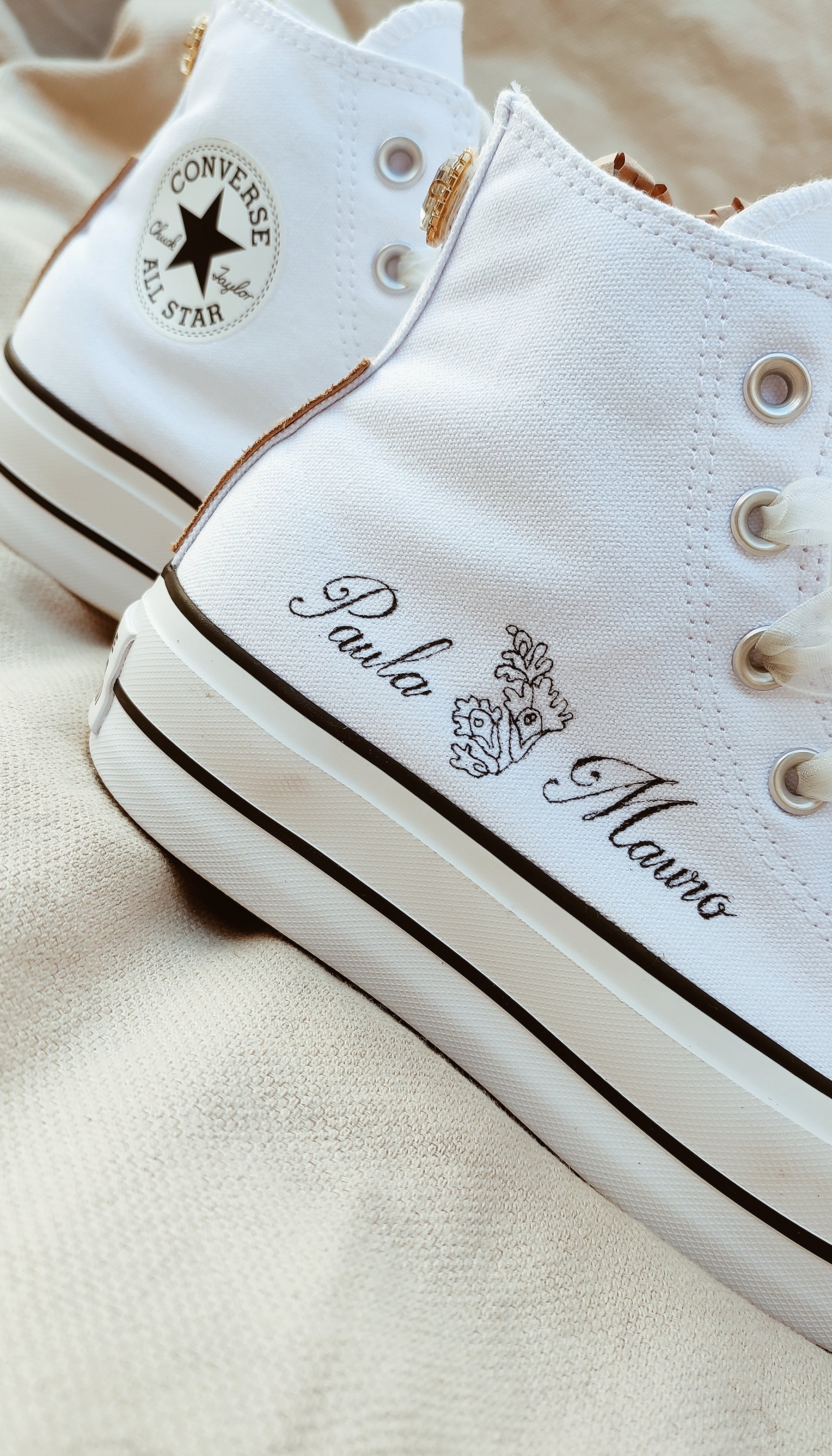 Zapatillas novia CONVERSE personalizadas